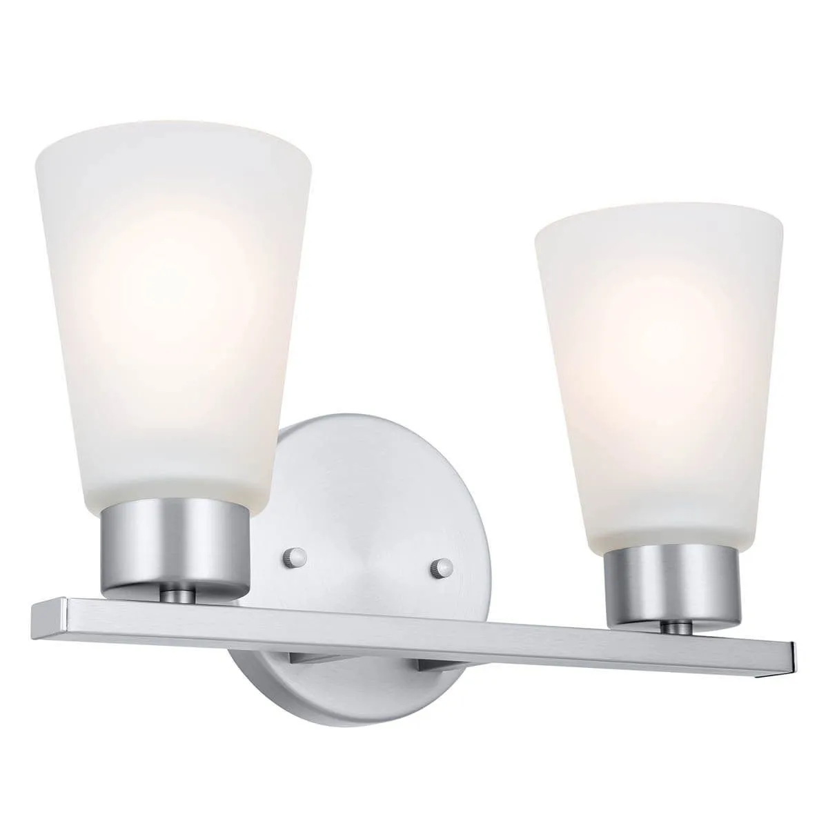 Stamos 13 in. 2 Lights Vanity Light Brushed Nickel finish