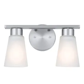 Stamos 13 in. 2 Lights Vanity Light Brushed Nickel finish