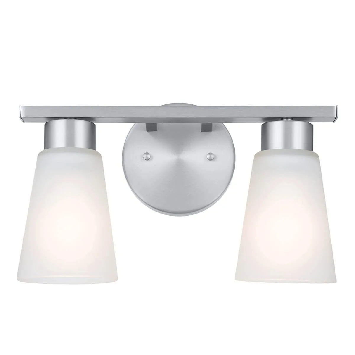 Stamos 13 in. 2 Lights Vanity Light Brushed Nickel finish