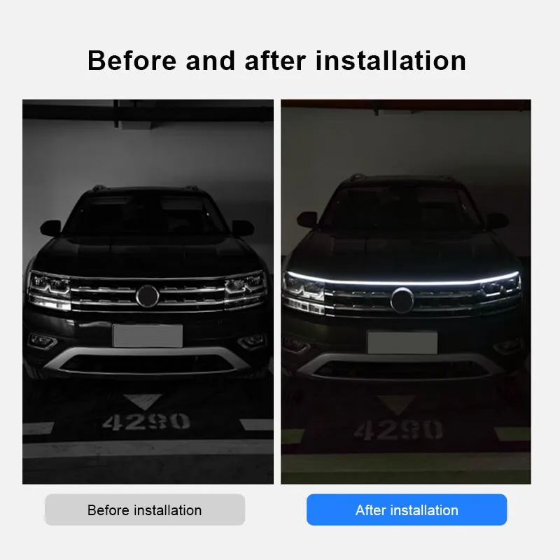 Start-Scan Led Car Hood Light Strip Universal Decor