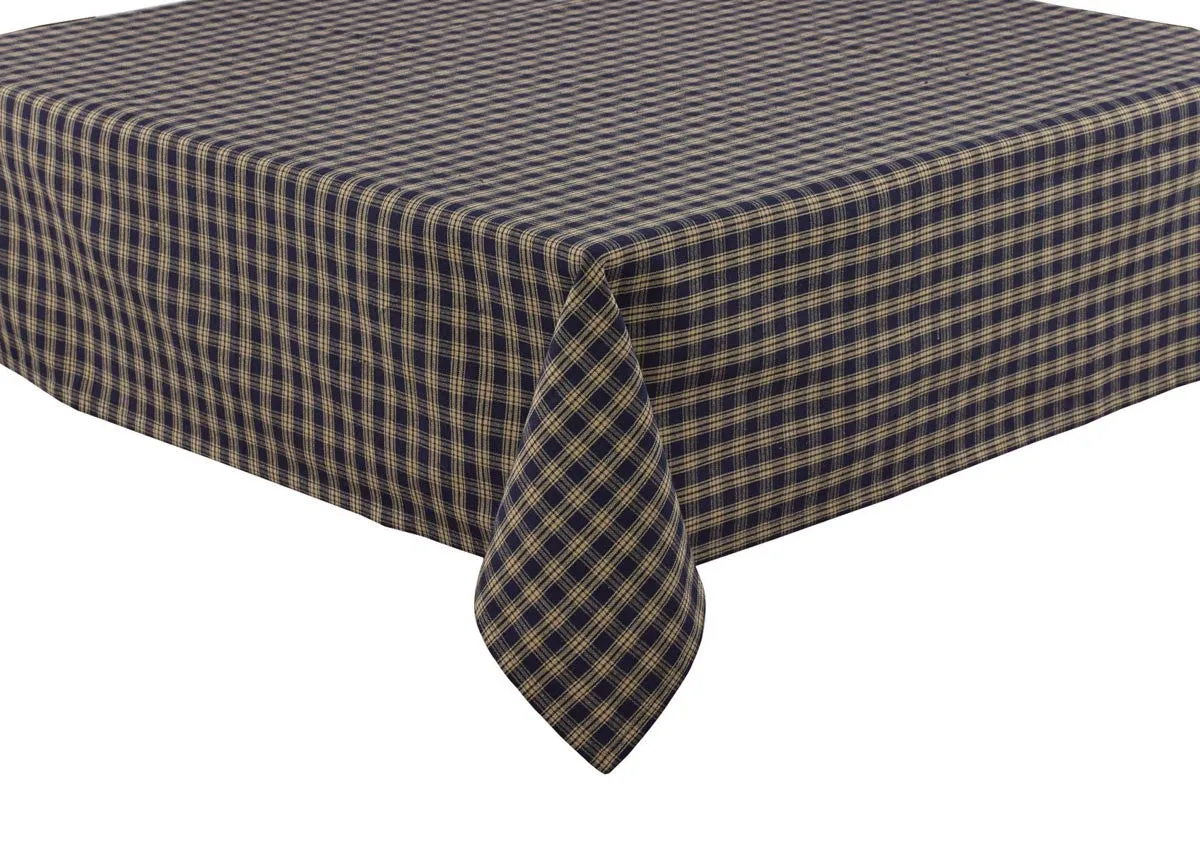 Sturbridge Navy Tablecloths 60" x 84"