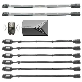 XKGlow Motorcycle Led Accent Light Kit/ Multi-color w/ Remote Key Fob - Compact Pods   Flex Strips